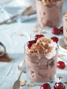 cherry chocolate frozen smoothie