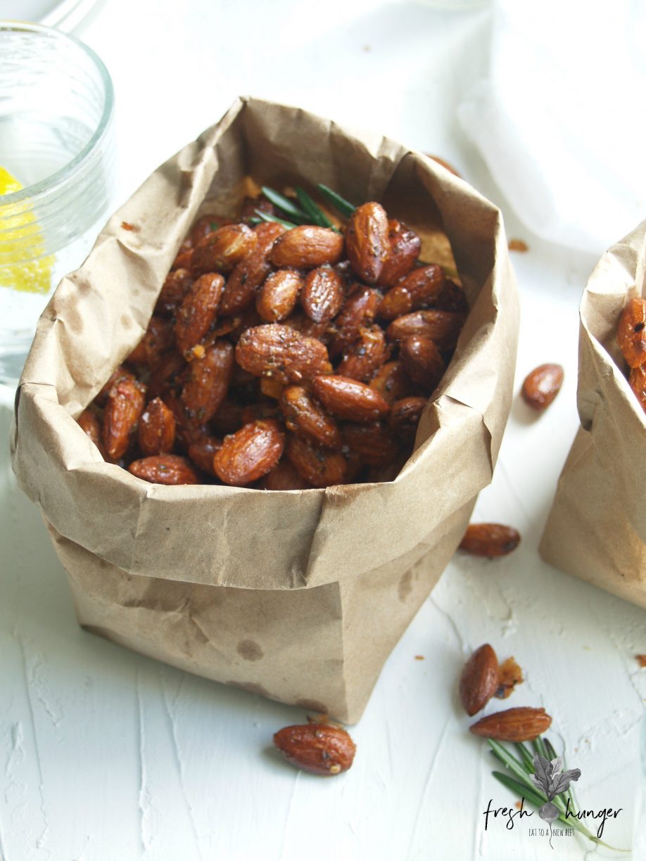 brown butter maple almonds