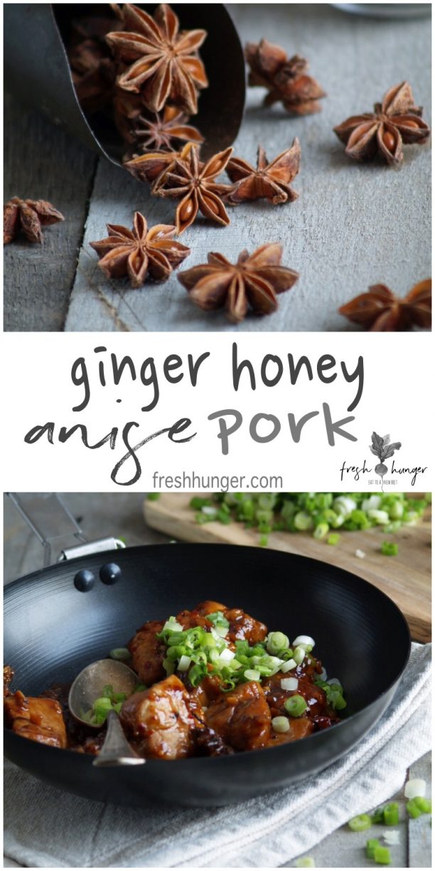 ginger honey anise pork stir-fry