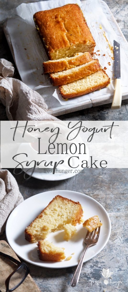 Honey Yogurt Lemon Syrup Cake