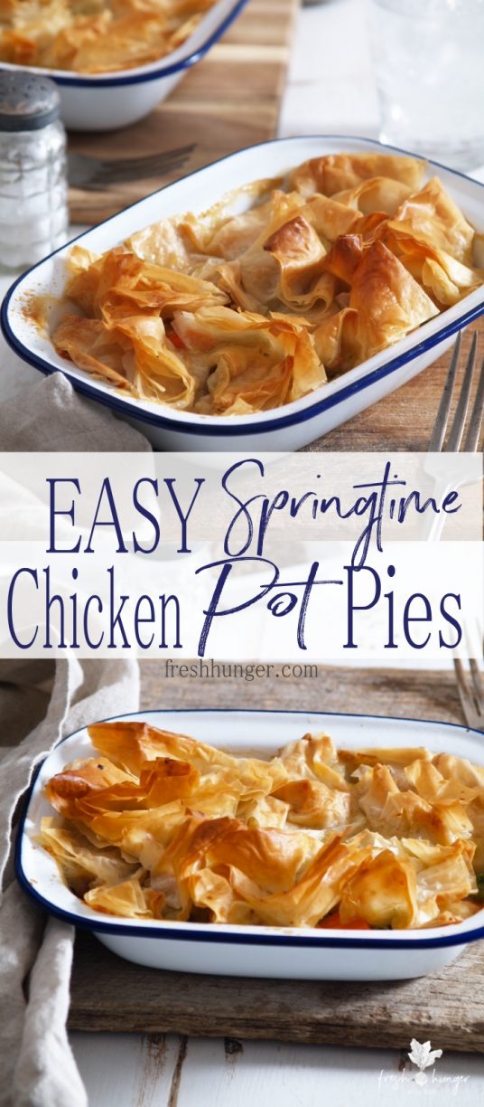 Easy Springtime Chicken Pot Pies
