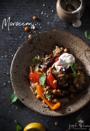 Moroccan roasted veg salad