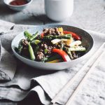 bison & asparagus stir-fry