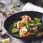 quick & easy pea & shrimp green curry