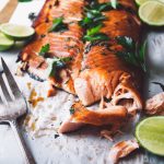 grilled maple rye salmon