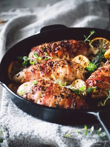 bacon-wrapped stuffed mediterranean chicken breasts