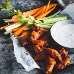 how to get THE crunchiest chicken wings (& homemade blue cheese sauce)