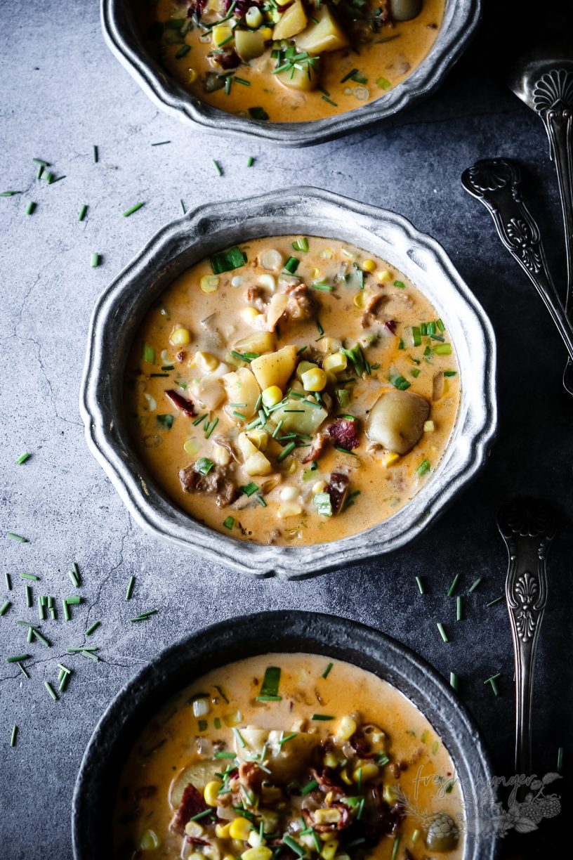 Chipotle Corn and Bacon Chowder