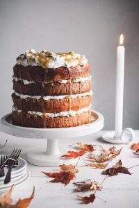 CARAMEL APPLE AND PECAN LAYER CAKE