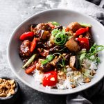 KUNG PAO CHICKEN AND EGGPLANT