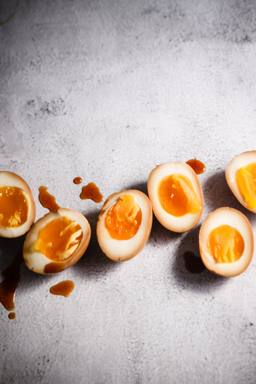 MARINATED SOY GINGER EGGS