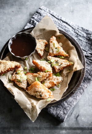 SHRIMP TOAST WITH SWEET AND SOUR SAUCE