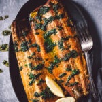 SMOKED TROUT WITH HERB BUTTER
